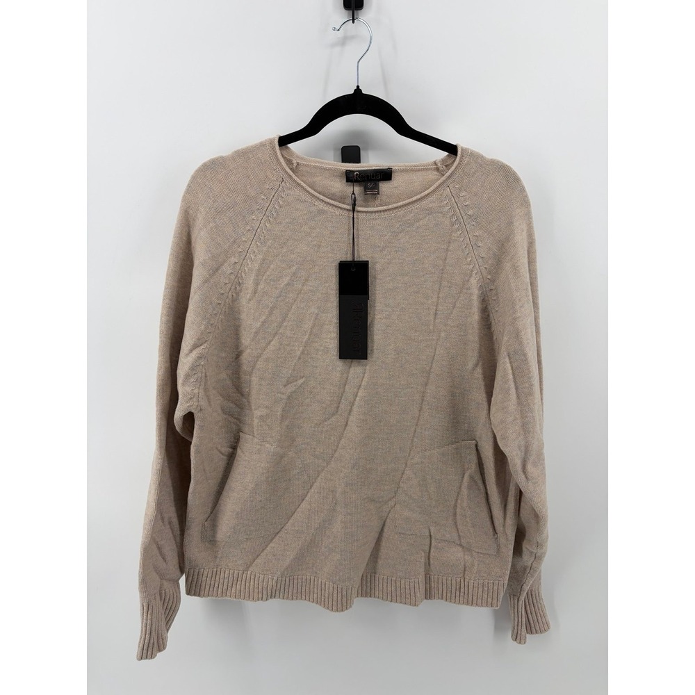 Renuar, Heather Oyster Knit Sweater, Button Down Back, Women's Size Small NWT